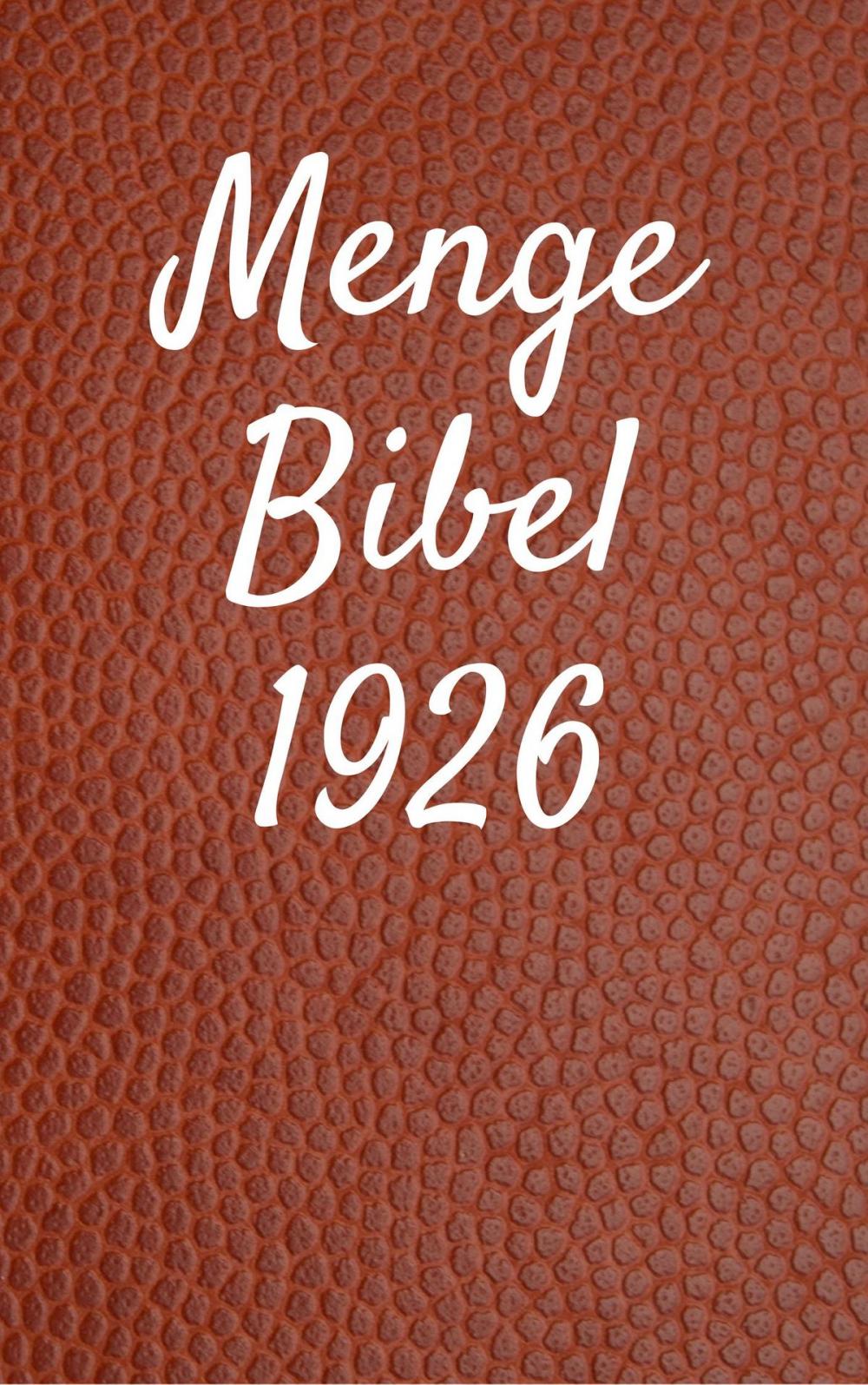 Big bigCover of Menge Bibel 1926