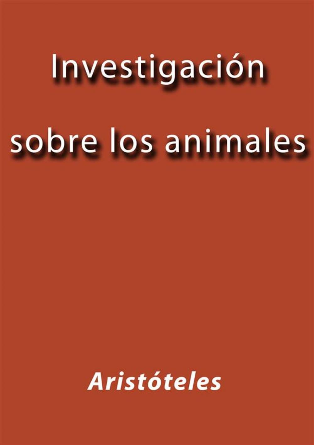 Big bigCover of Investigación sobre los animales