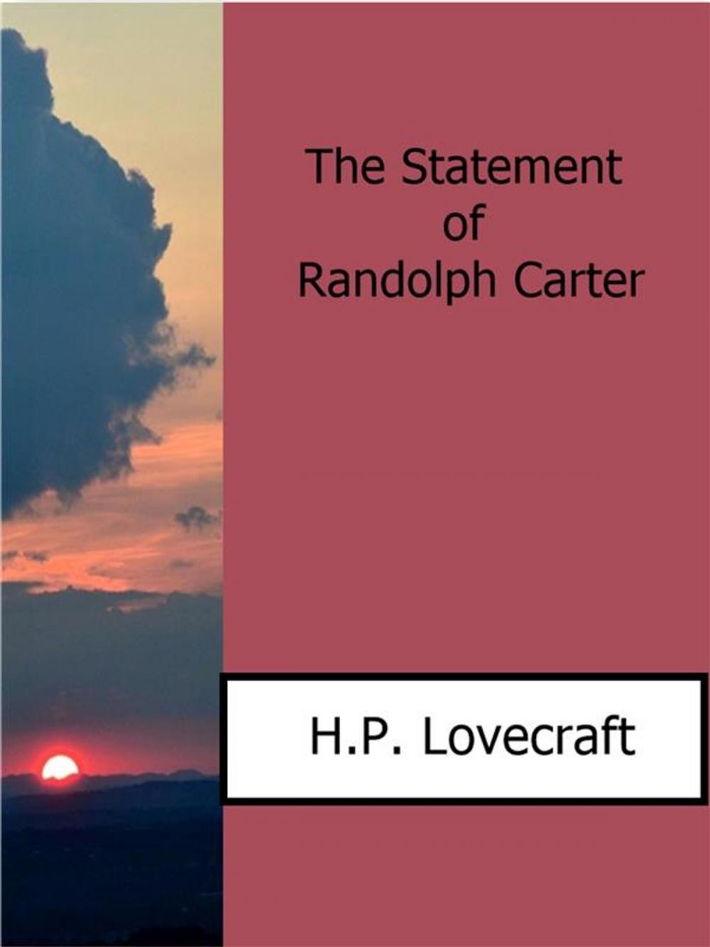 Big bigCover of The Statement of Randolph Carter