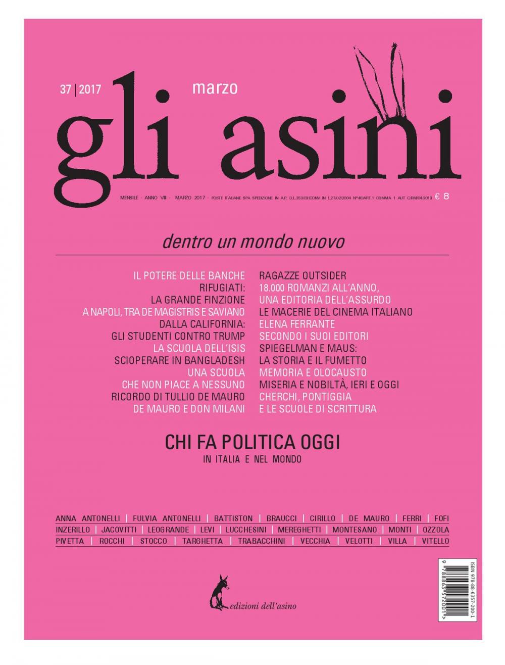 Big bigCover of Gli asini n. 37 marzo 2017