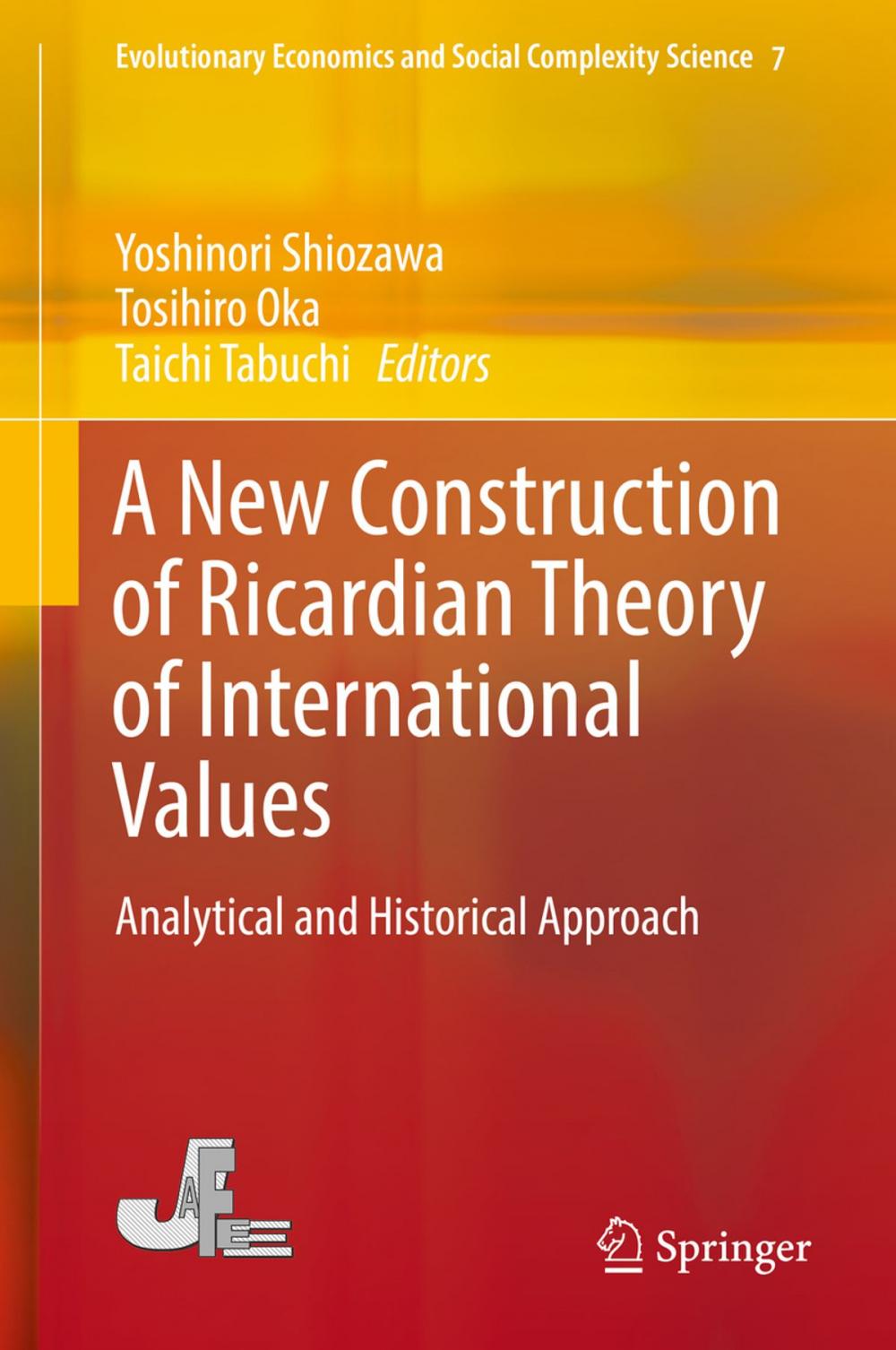 Big bigCover of A New Construction of Ricardian Theory of International Values