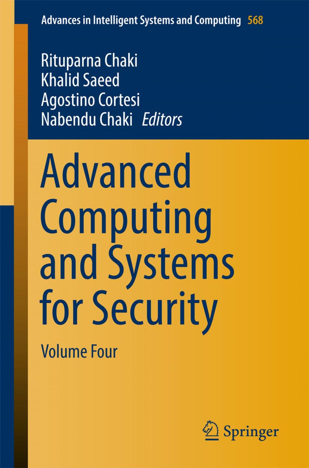 Big bigCover of Advanced Computing and Systems for Security