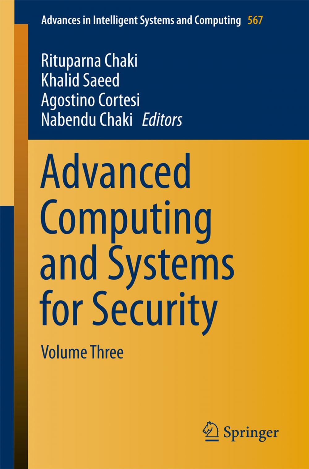 Big bigCover of Advanced Computing and Systems for Security