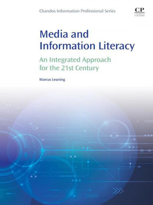 Cover of the book Media and Information Literacy by Marcus Leaning, Elsevier Science