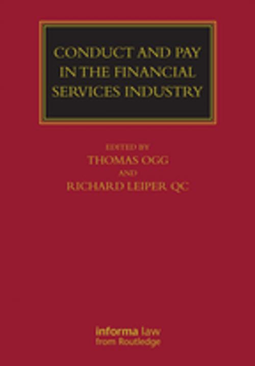 Cover of the book Conduct and Pay in the Financial Services Industry by , Taylor and Francis