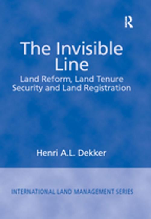 Cover of the book The Invisible Line by Henri A.L. Dekker, Taylor and Francis