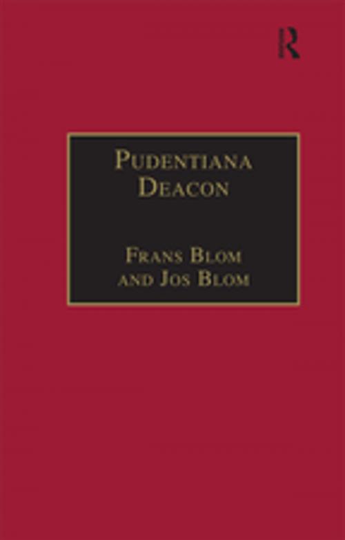 Cover of the book Pudentiana Deacon by Frans Blom, Taylor and Francis