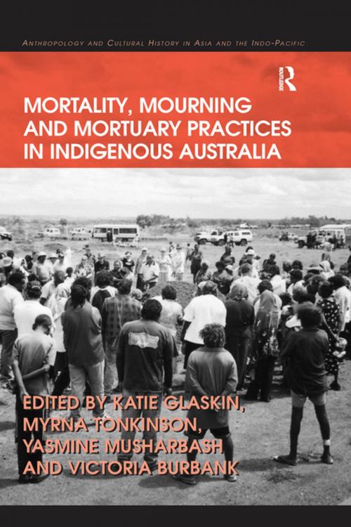 Cover of the book Mortality, Mourning and Mortuary Practices in Indigenous Australia by Myrna Tonkinson, Victoria Burbank, Taylor and Francis