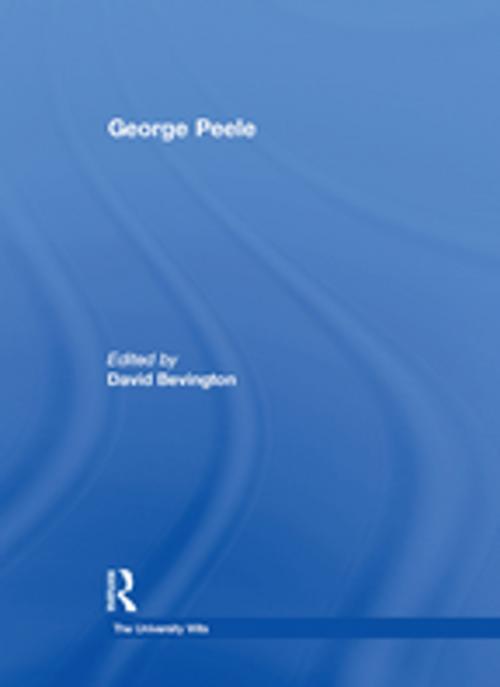 Cover of the book George Peele by , Taylor and Francis