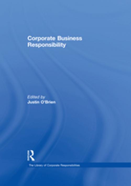 Cover of the book Corporate Business Responsibility by , Taylor and Francis