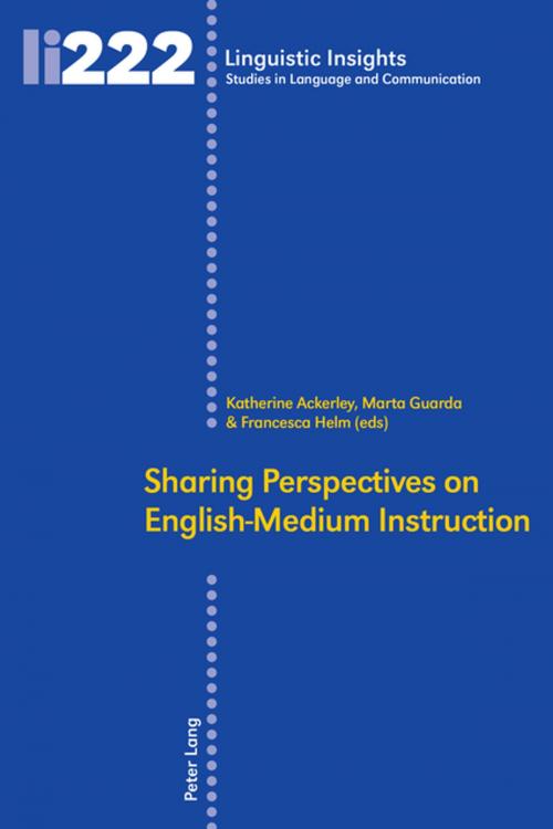 Cover of the book Sharing Perspectives on English-Medium Instruction by , Peter Lang