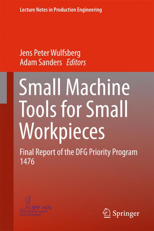 Cover of the book Small Machine Tools for Small Workpieces by , Springer International Publishing