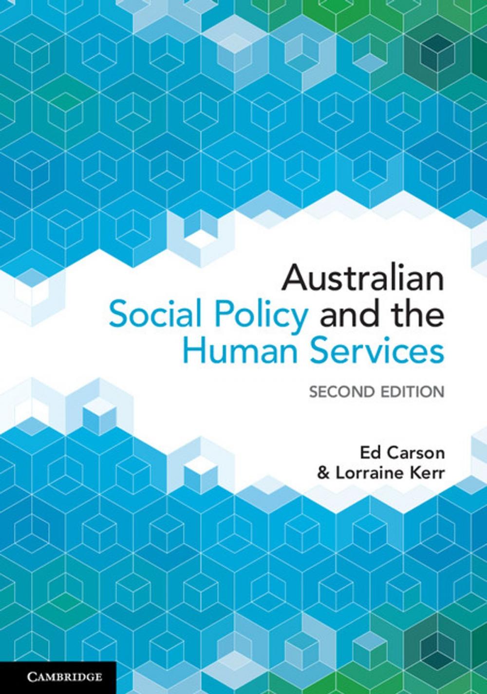 Big bigCover of Australian Social Policy and the Human Services