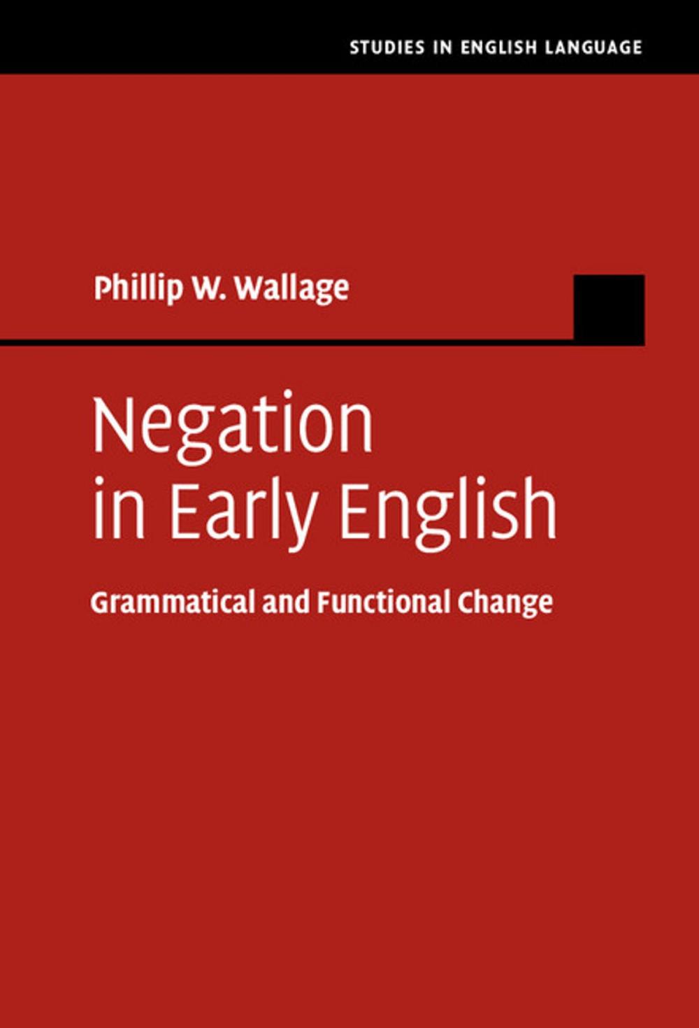 Big bigCover of Negation in Early English