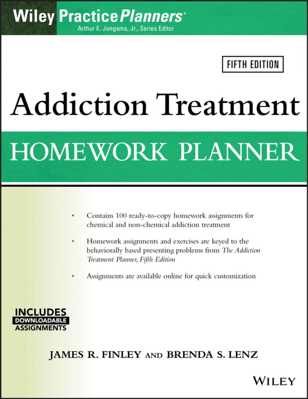 Big bigCover of Addiction Treatment Homework Planner