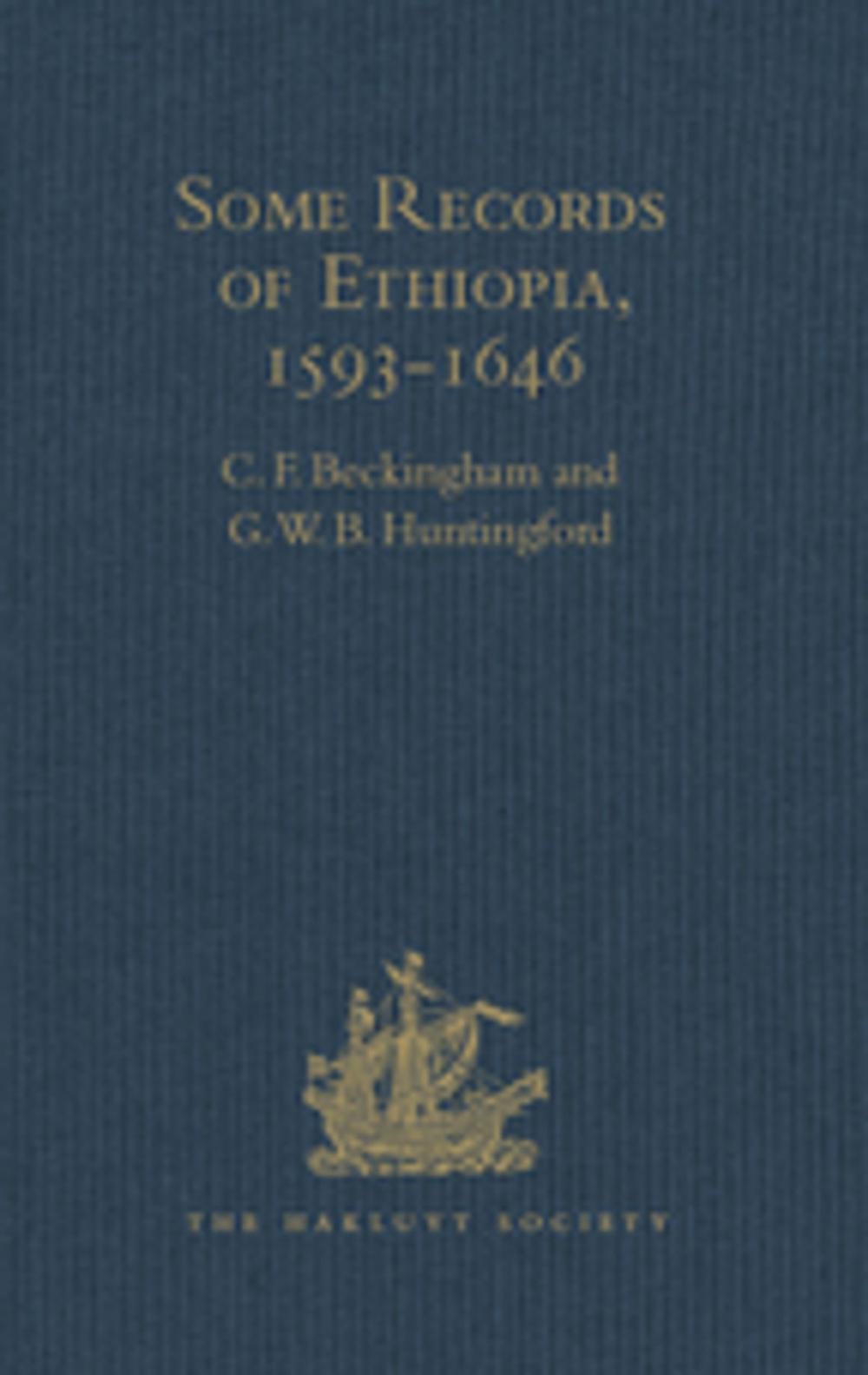 Big bigCover of Some Records of Ethiopia, 1593-1646