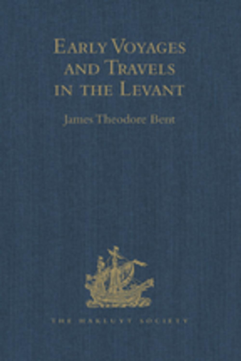 Big bigCover of Early Voyages and Travels in the Levant