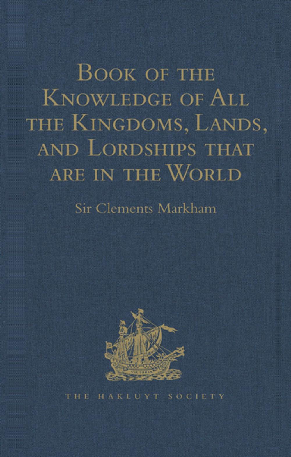 Big bigCover of Book of the Knowledge of All the Kingdoms, Lands, and Lordships that are in the World