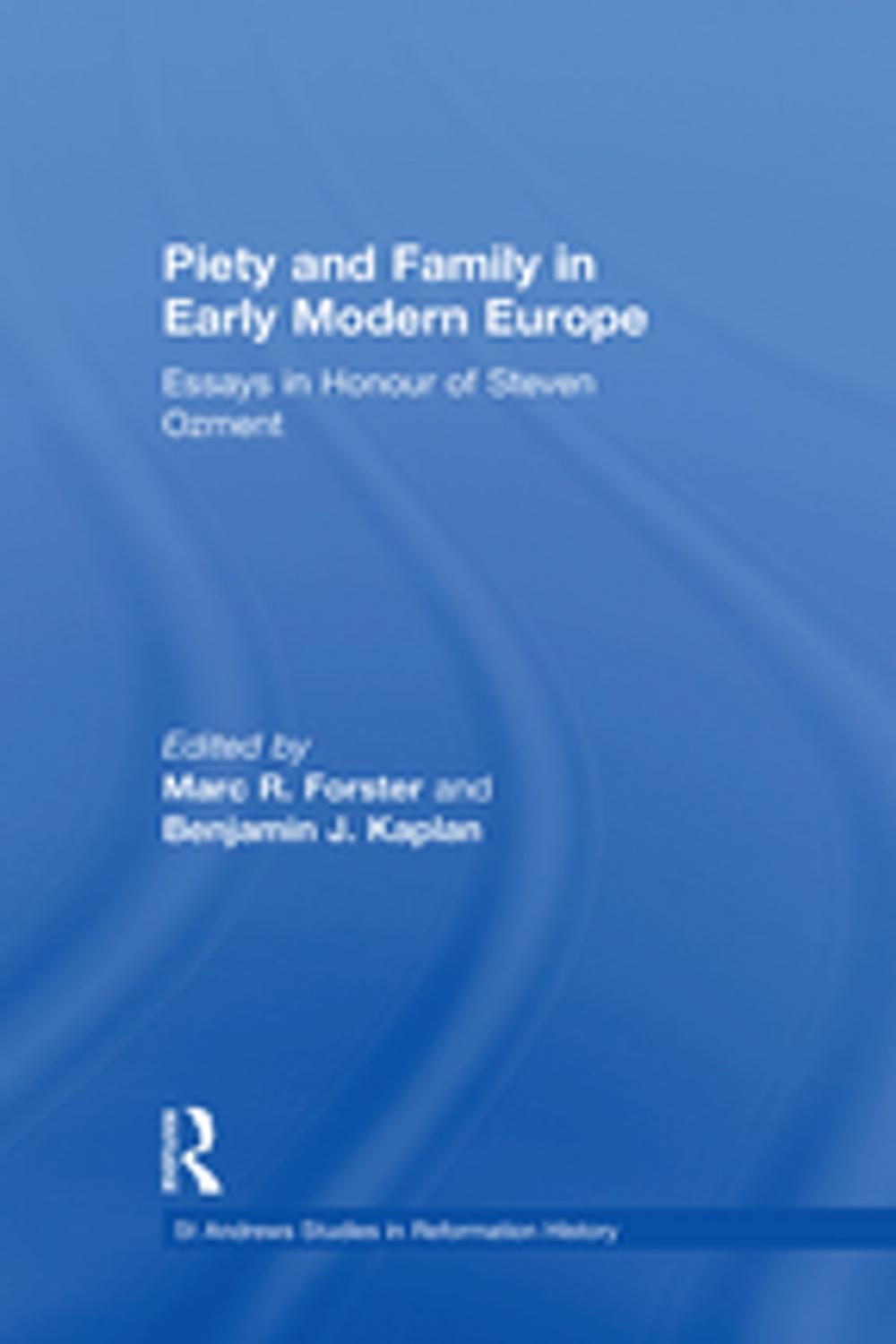 Big bigCover of Piety and Family in Early Modern Europe