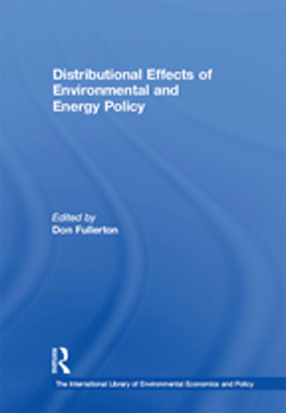 Big bigCover of Distributional Effects of Environmental and Energy Policy