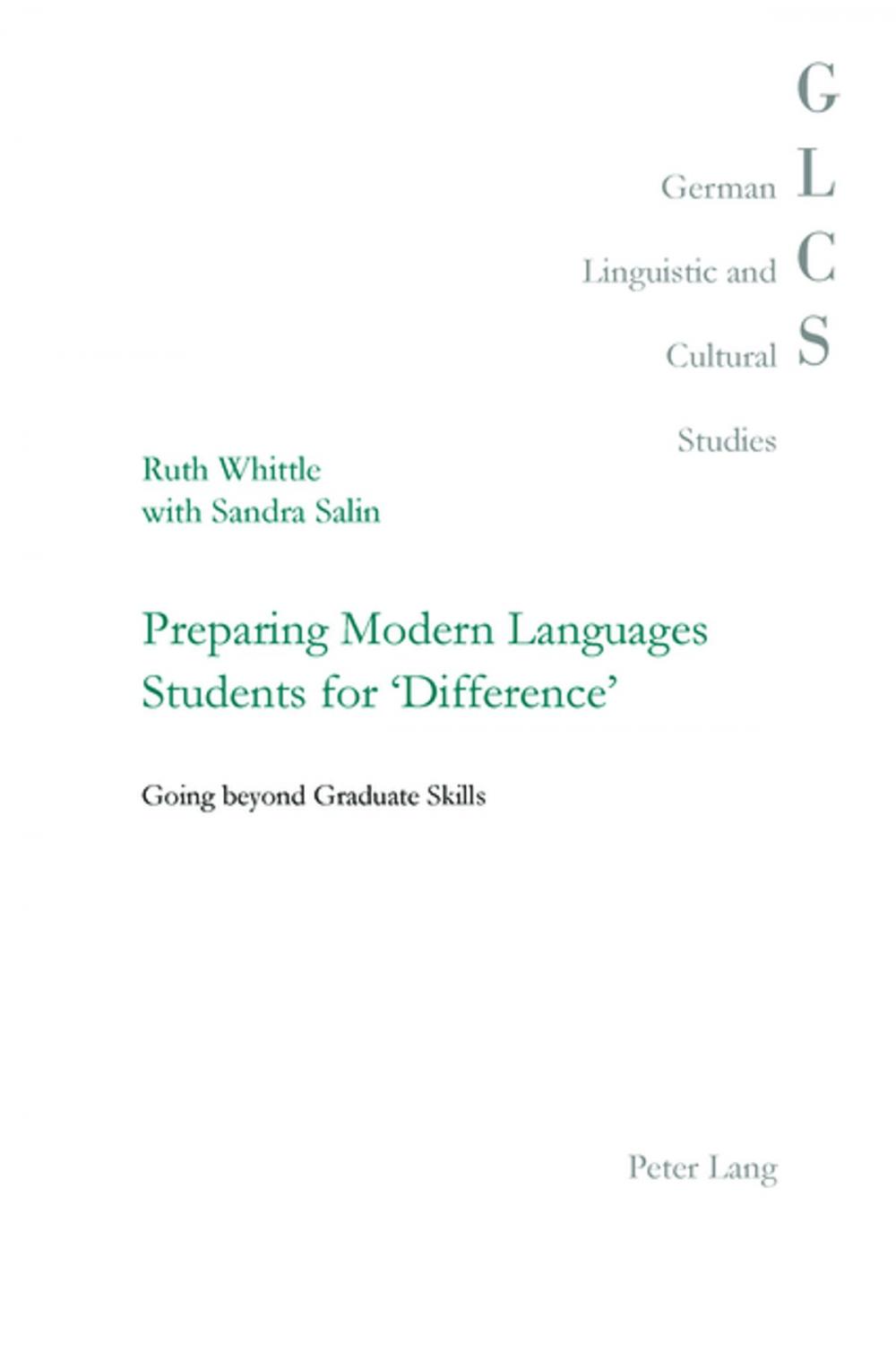 Big bigCover of Preparing Modern Languages Students for 'Difference'