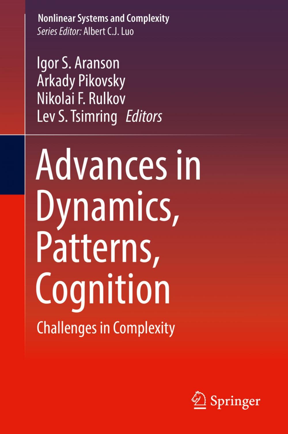 Big bigCover of Advances in Dynamics, Patterns, Cognition