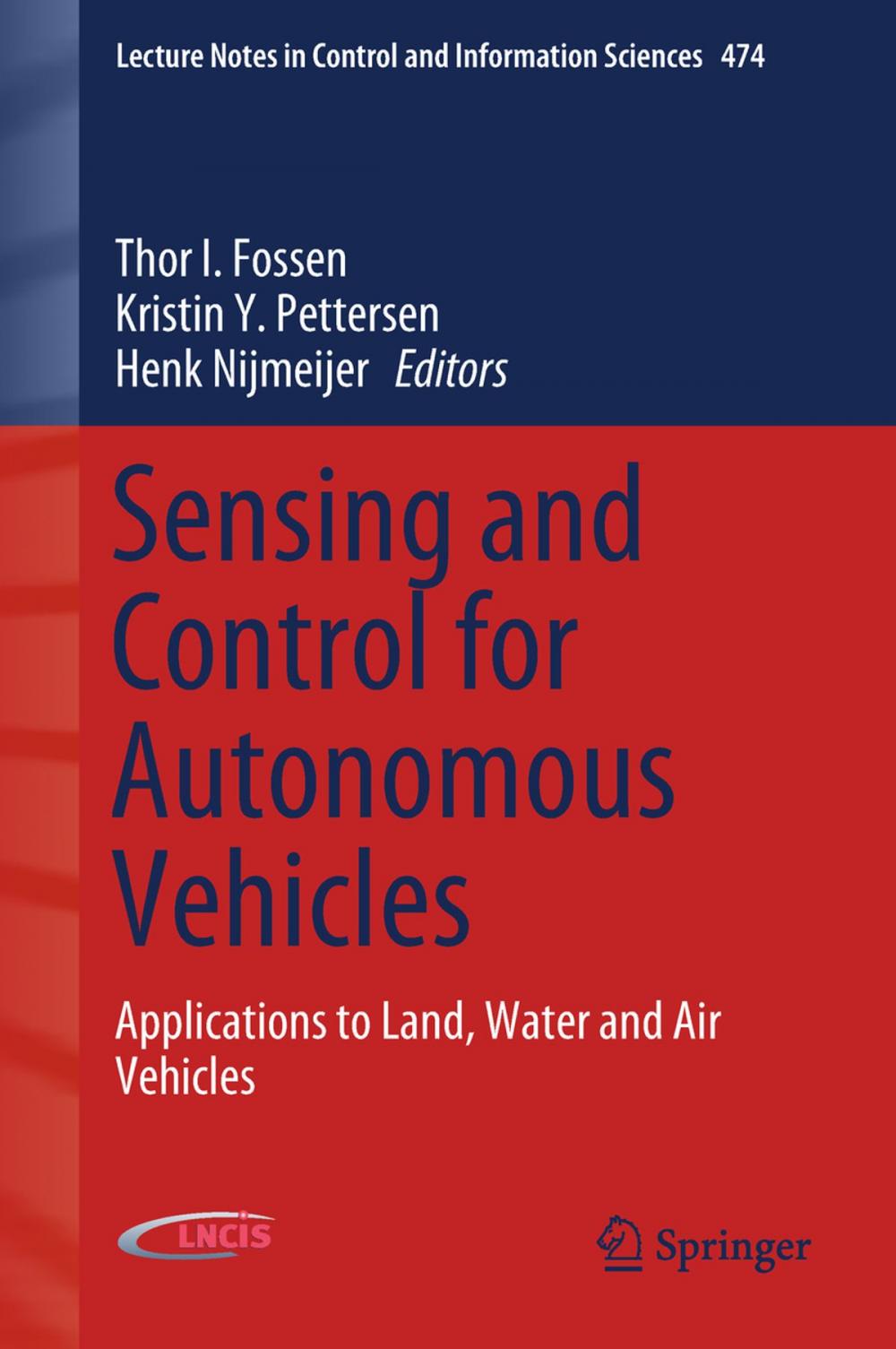 Big bigCover of Sensing and Control for Autonomous Vehicles