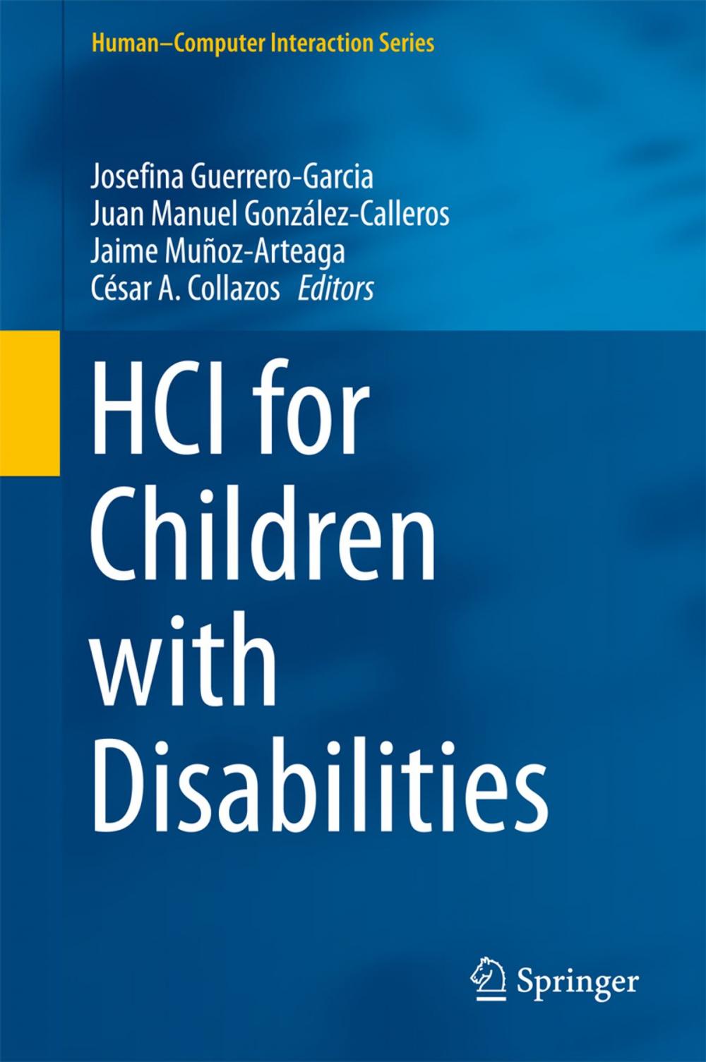 Big bigCover of HCI for Children with Disabilities