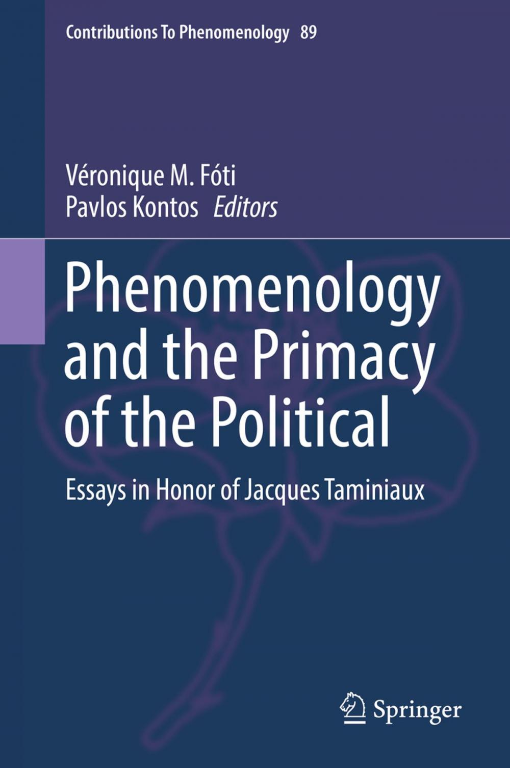 Big bigCover of Phenomenology and the Primacy of the Political