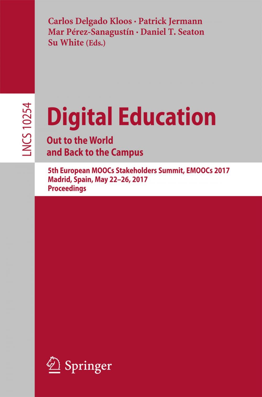 Big bigCover of Digital Education: Out to the World and Back to the Campus