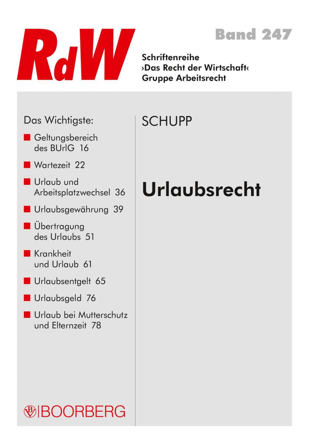 Big bigCover of Urlaubsrecht