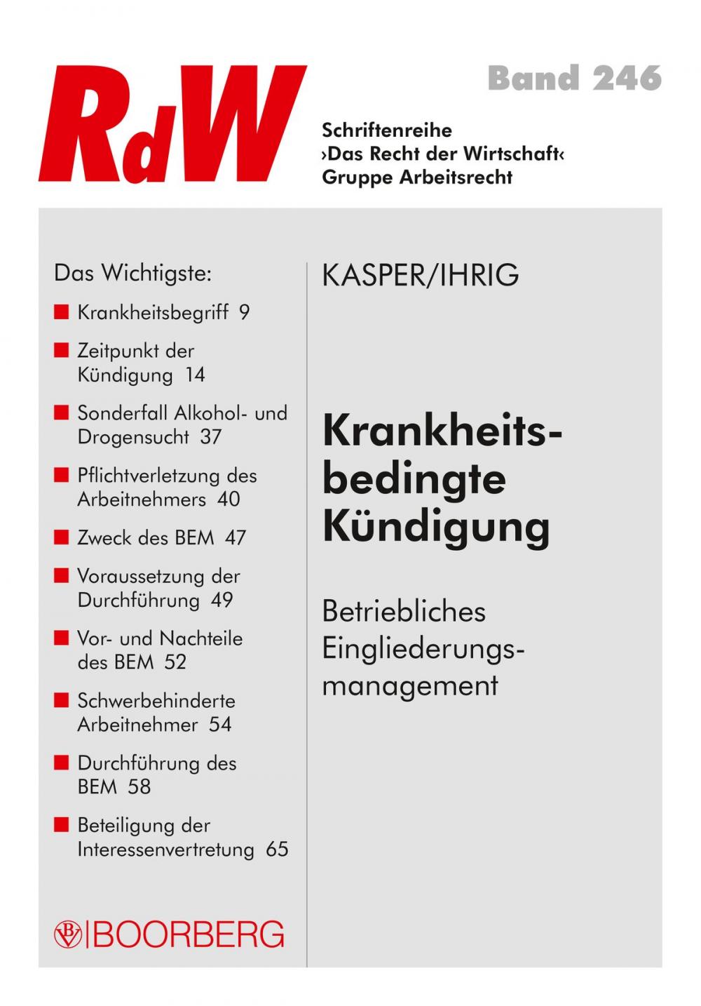 Big bigCover of Krankheitsbedingte Kündigung