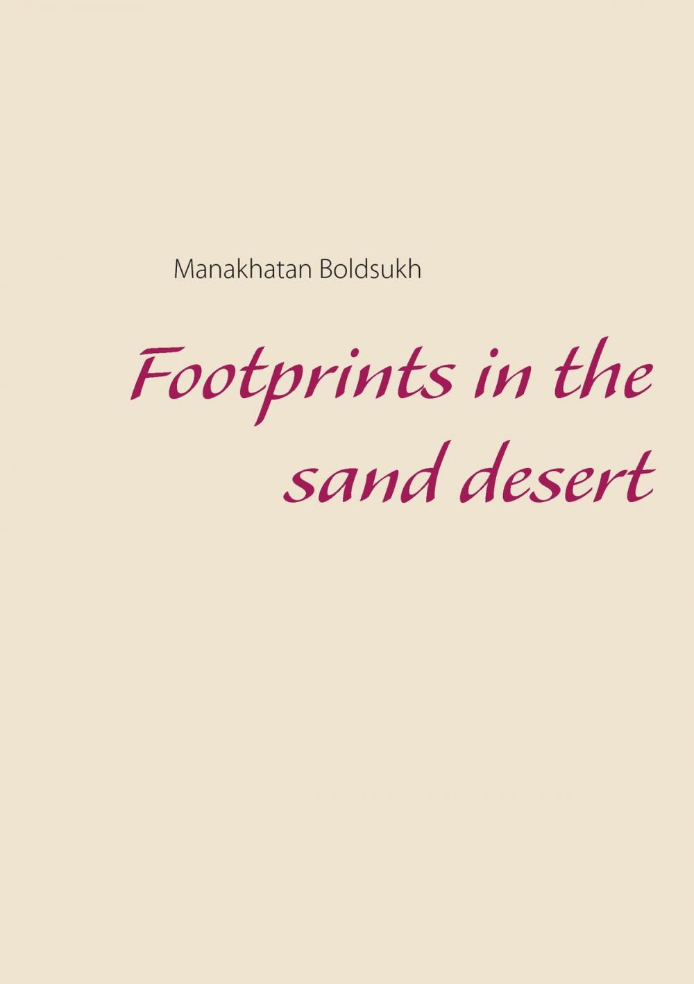 Big bigCover of Footprints in the Sand Desert