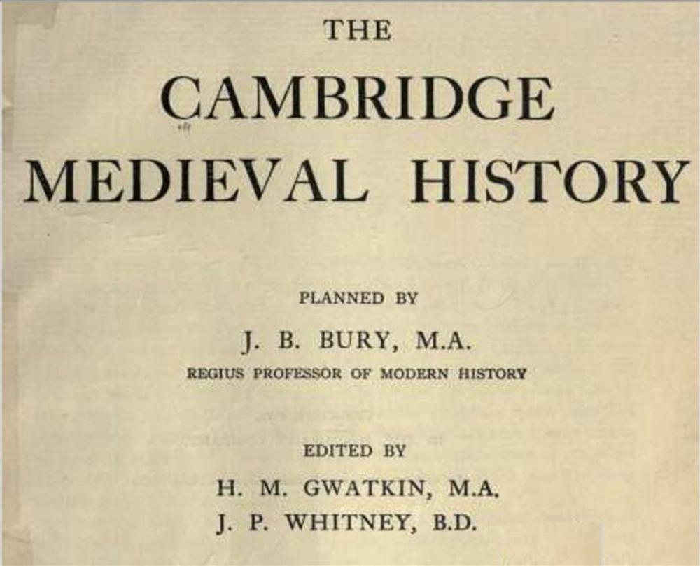 Big bigCover of The Cambridge medieval history, planned by J.B. Bury; edited by H.M. Gwatkin [and] J.P. Whitney