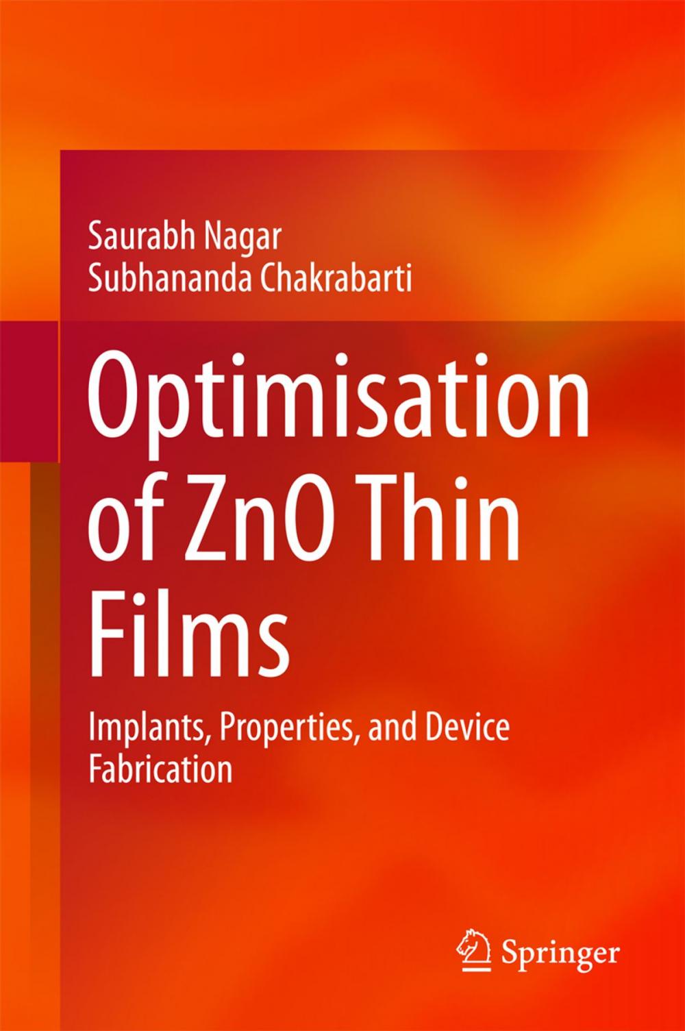 Big bigCover of Optimisation of ZnO Thin Films