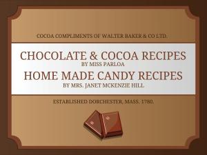 Book cover of Chocolate & Cocoa Recipes