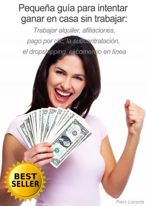 Book cover of Pequeña guía para intentar ganar en casa sin trabajar: Trabajar alquiler, afiliaciones, pago por clic, la subcontratación, el dropshipping, el comercio en línea