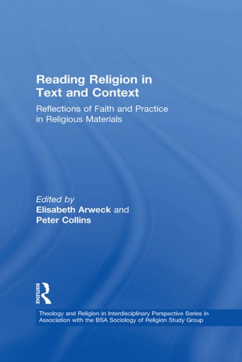 Cover of the book Reading Religion in Text and Context by Peter Collins, Taylor and Francis