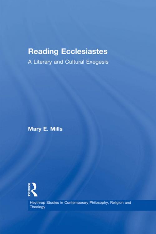 Cover of the book Reading Ecclesiastes by Mary E. Mills, Taylor and Francis