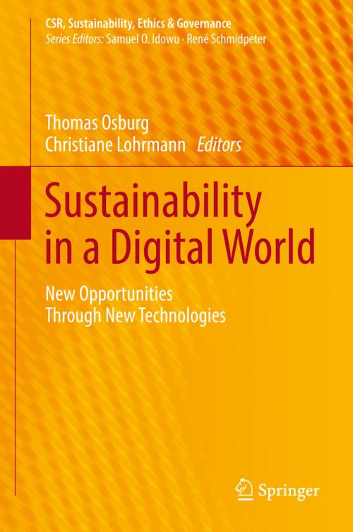 Cover of the book Sustainability in a Digital World by , Springer International Publishing