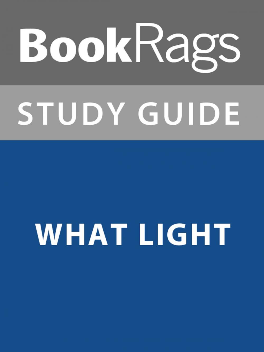 Big bigCover of Summary & Study Guide: What Light
