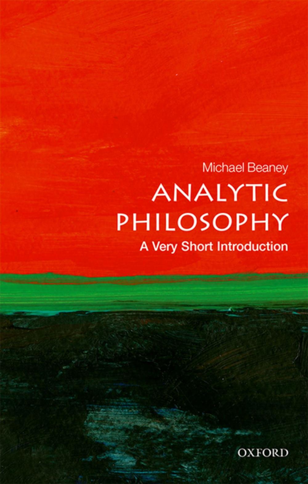 Big bigCover of Analytic Philosophy: A Very Short Introduction