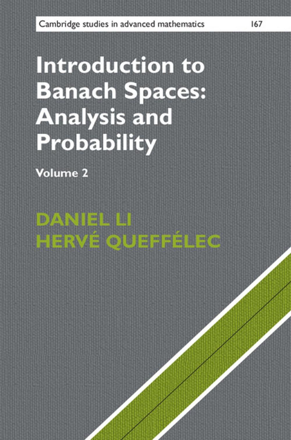 Big bigCover of Introduction to Banach Spaces: Analysis and Probability: Volume 2