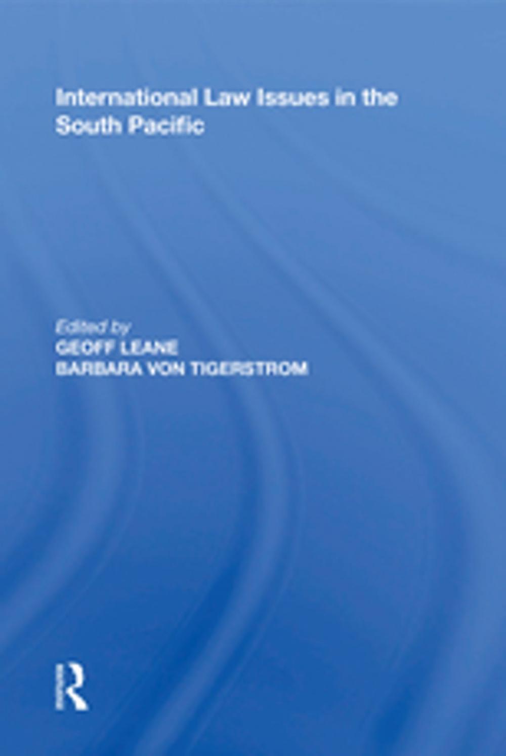 Big bigCover of International Law Issues in the South Pacific