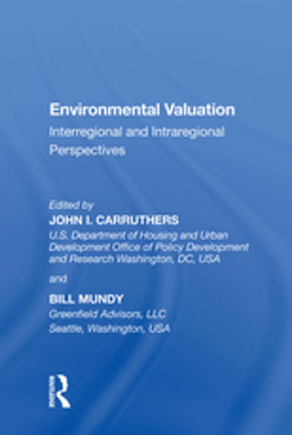 Big bigCover of Environmental Valuation