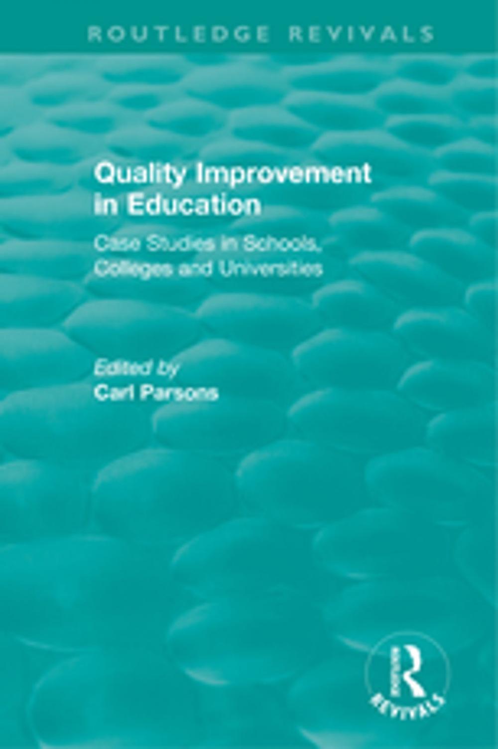 Big bigCover of Quality Improvement in Education