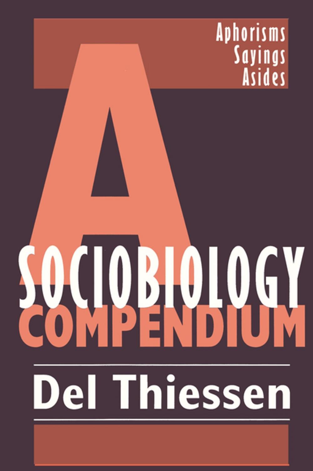 Big bigCover of A Sociobiology Compendium