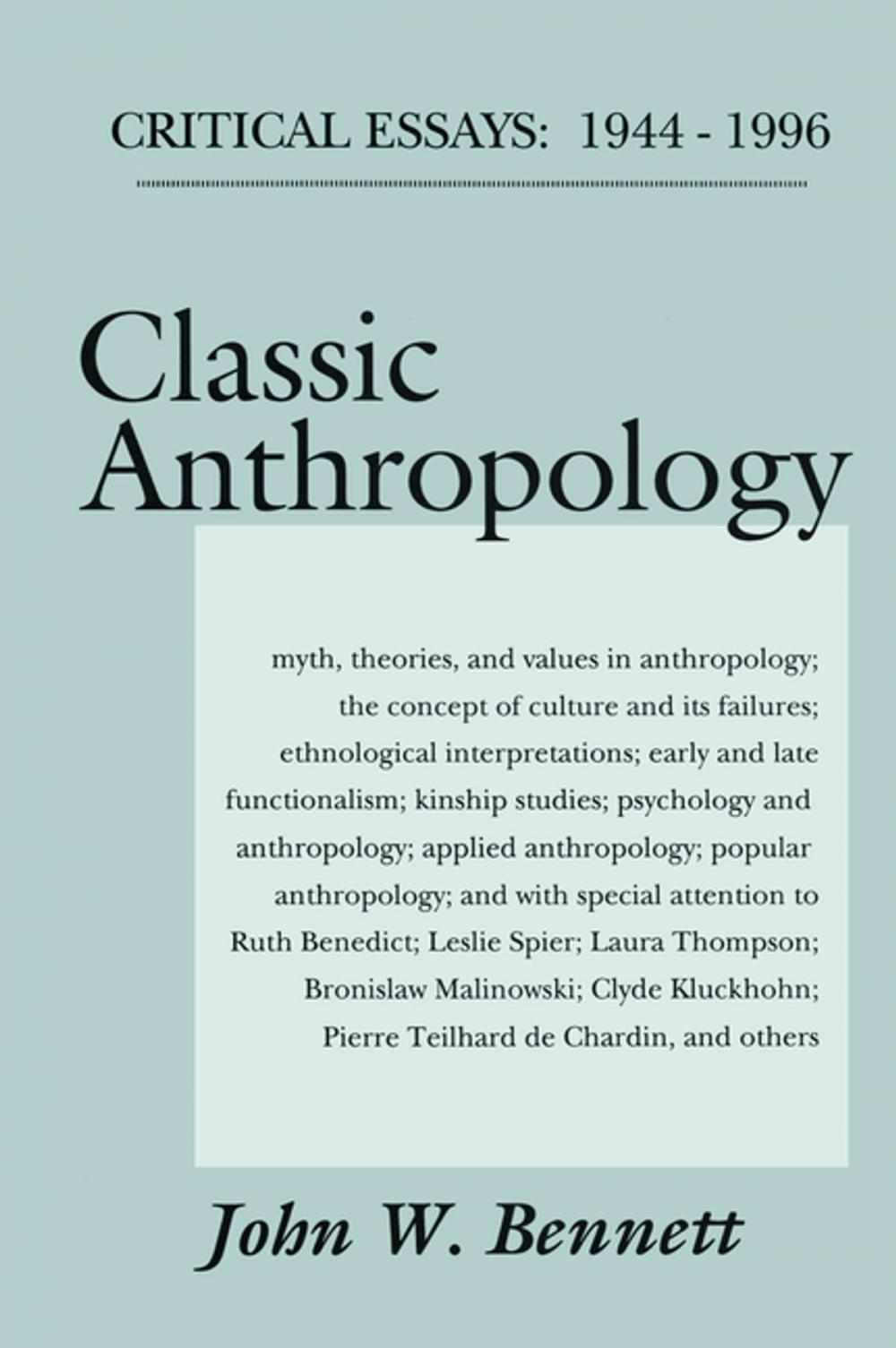 Big bigCover of Classic Anthropology