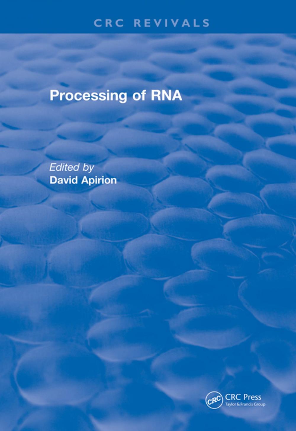 Big bigCover of Processing of RNA (1983)