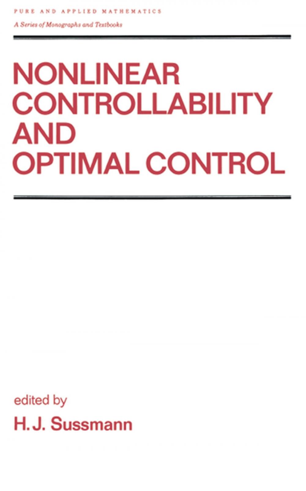 Big bigCover of Nonlinear Controllability and Optimal Control